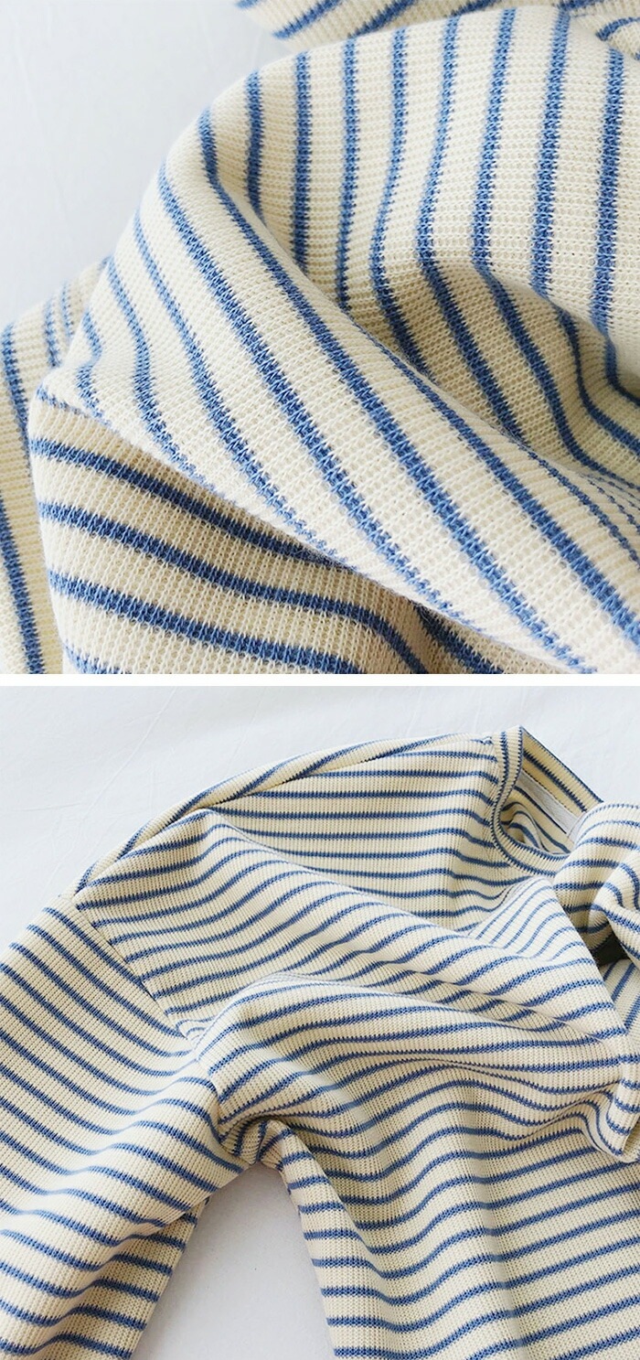 10color ドロップショルダーボーダーカットソー   ■納期目安：即納■