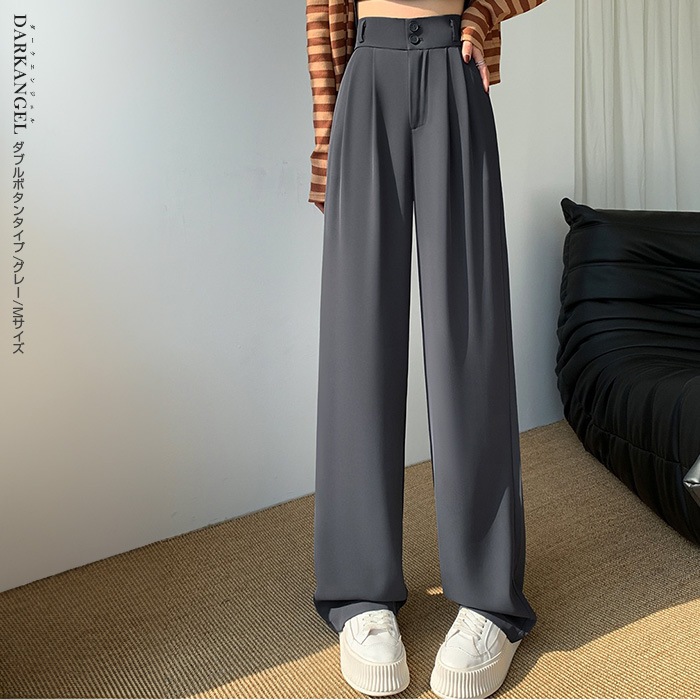 3color サイドリボンタックワイドパンツ■注文日から20営業日以内出荷予定■