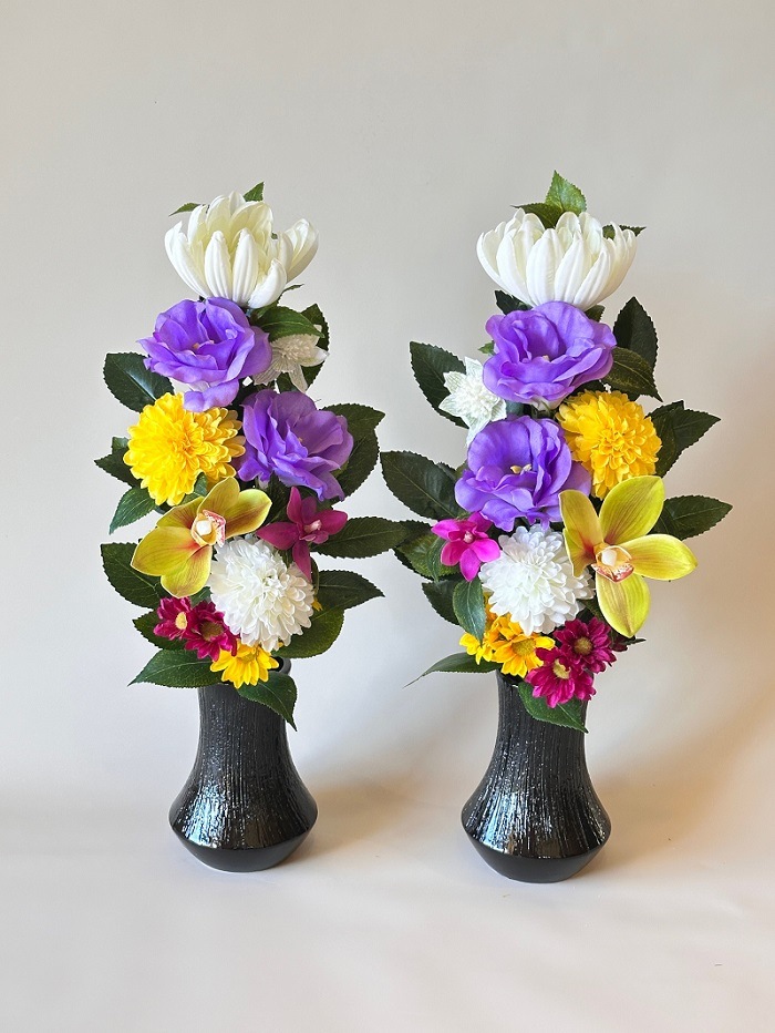 アーティフィシャルフラワー仏花（花丈26cm 下部のワイヤー含まず） 器なしタイプ | 仏花・仏壇用,アーティフィシャルフラワー仏花（略称 ...