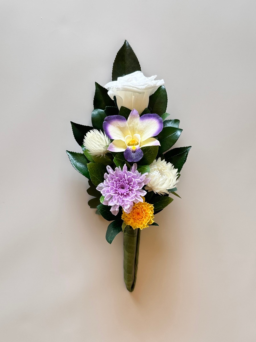プリザーブドフラワー仏花SSサイズ (花丈17cm 下部ワイヤー含まず） 器なしタイプ | 仏花・仏壇用,プリザーブドフラワー仏花,小さい ...