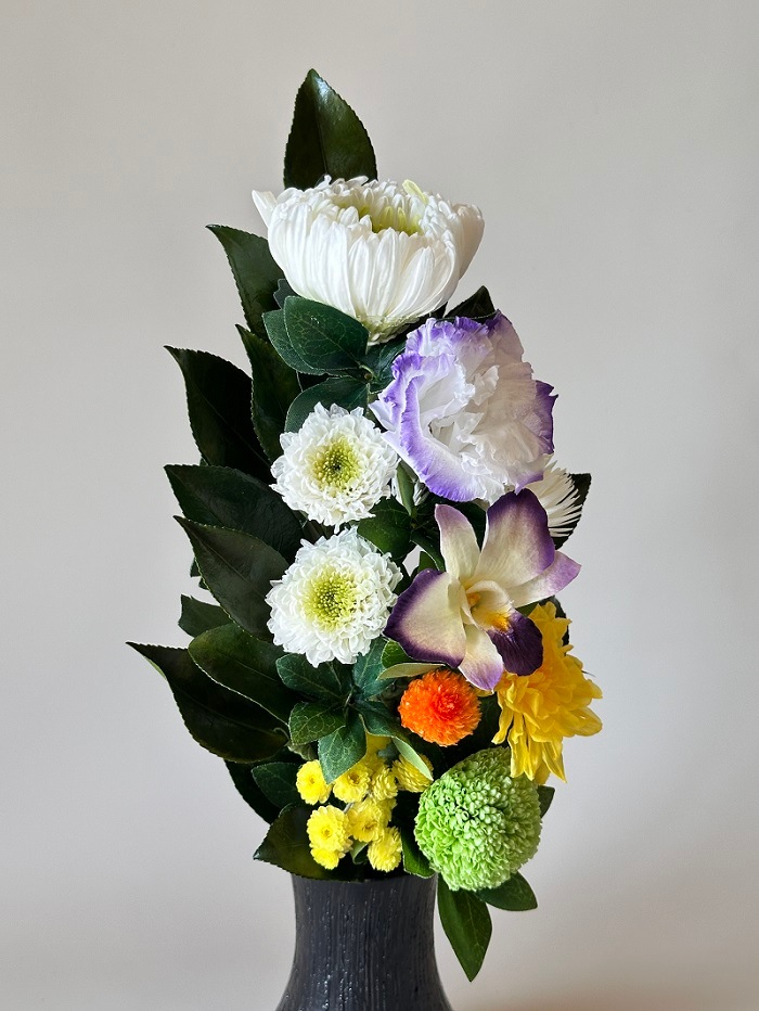 プリザーブドフラワー仏花Mサイズ （花丈24cm 下部のワイヤー含まず） 器なしタイプ | 仏花・仏壇用,プリザーブドフラワー仏花,大きい ...