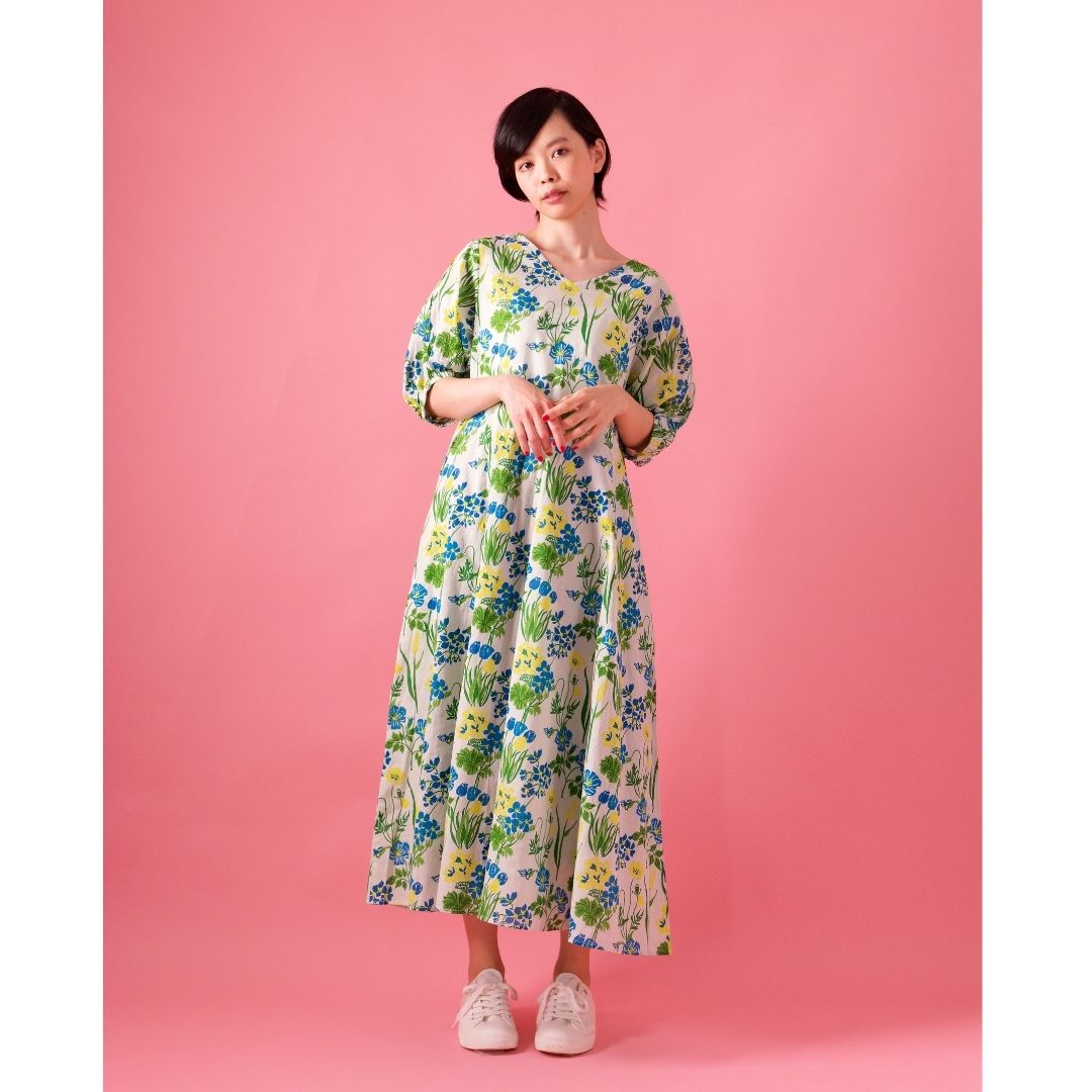 ワンピース ナショナルフラワー/ワンピース,プリントワンピース