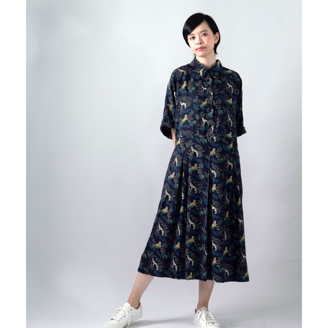 ワンピース チーター/ワンピース,プリントワンピース,ロング