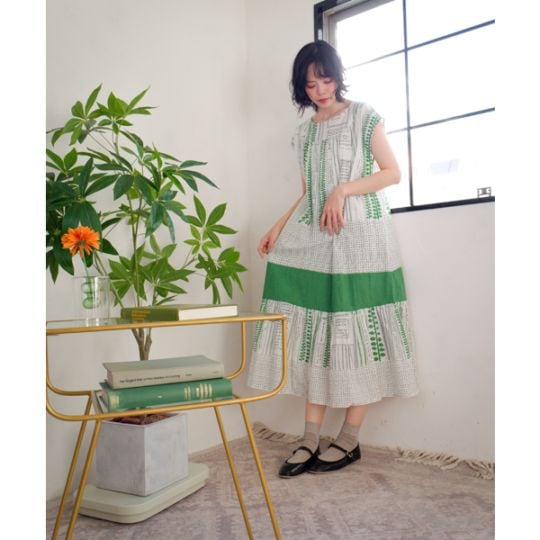 ワンピース ジャック/ワンピース,プリントワンピース オーガニック