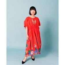 ワンピース ギター/ワンピース,プリントワンピース オーガニック
