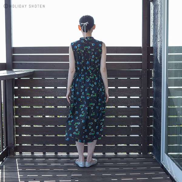 ワンピース チェリー ワンピース オーガニック ナチュラルファッションブランドkilki キルキー 公式ショップ