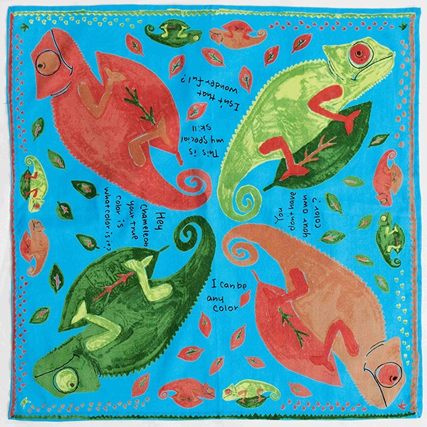 ハンカチ カメレオン/ハンカチ オーガニック・ナチュラルファッション