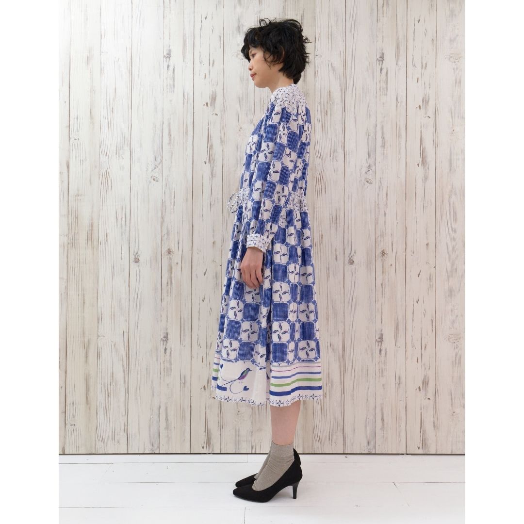 ワンピース ハミングバード/ワンピース,プリントワンピース,ロング