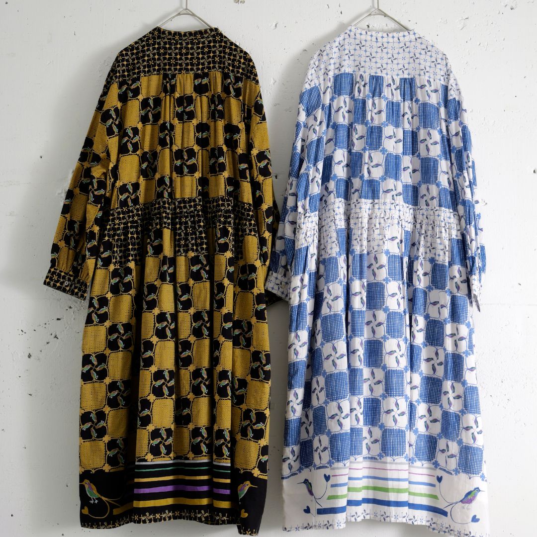 ワンピース ハミングバード/ワンピース,プリントワンピース,ロング