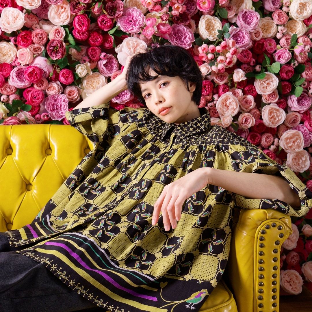 希少 美品 ワイズ ウール ノースリーブ 総柄 デザインブラウス タンクトップ 希少 美品 ワイズ ウール ノースリーブ 総柄 デザインブラウス タンク