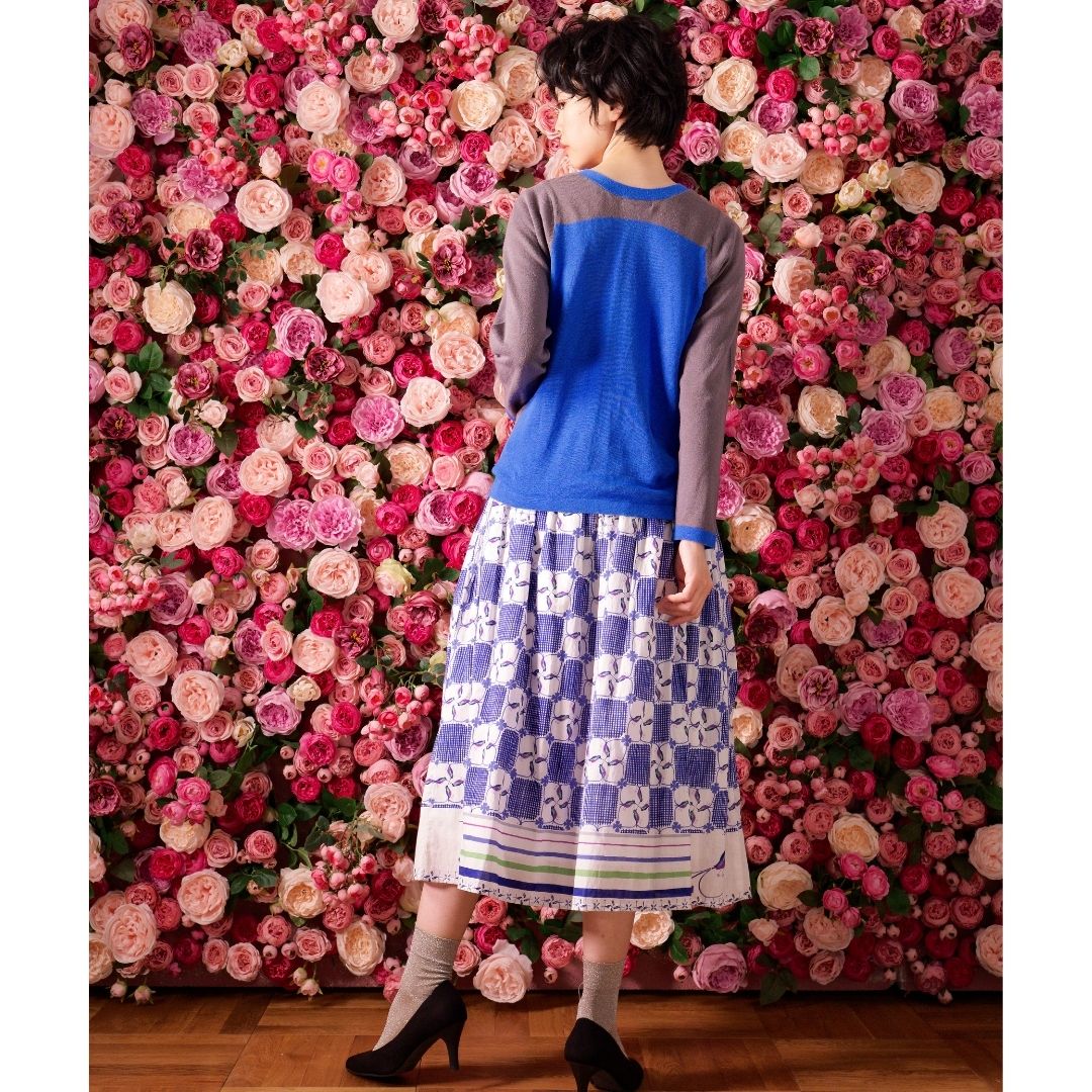 スカート ハミングバード/スカート,キルキー,プリント オーガニック