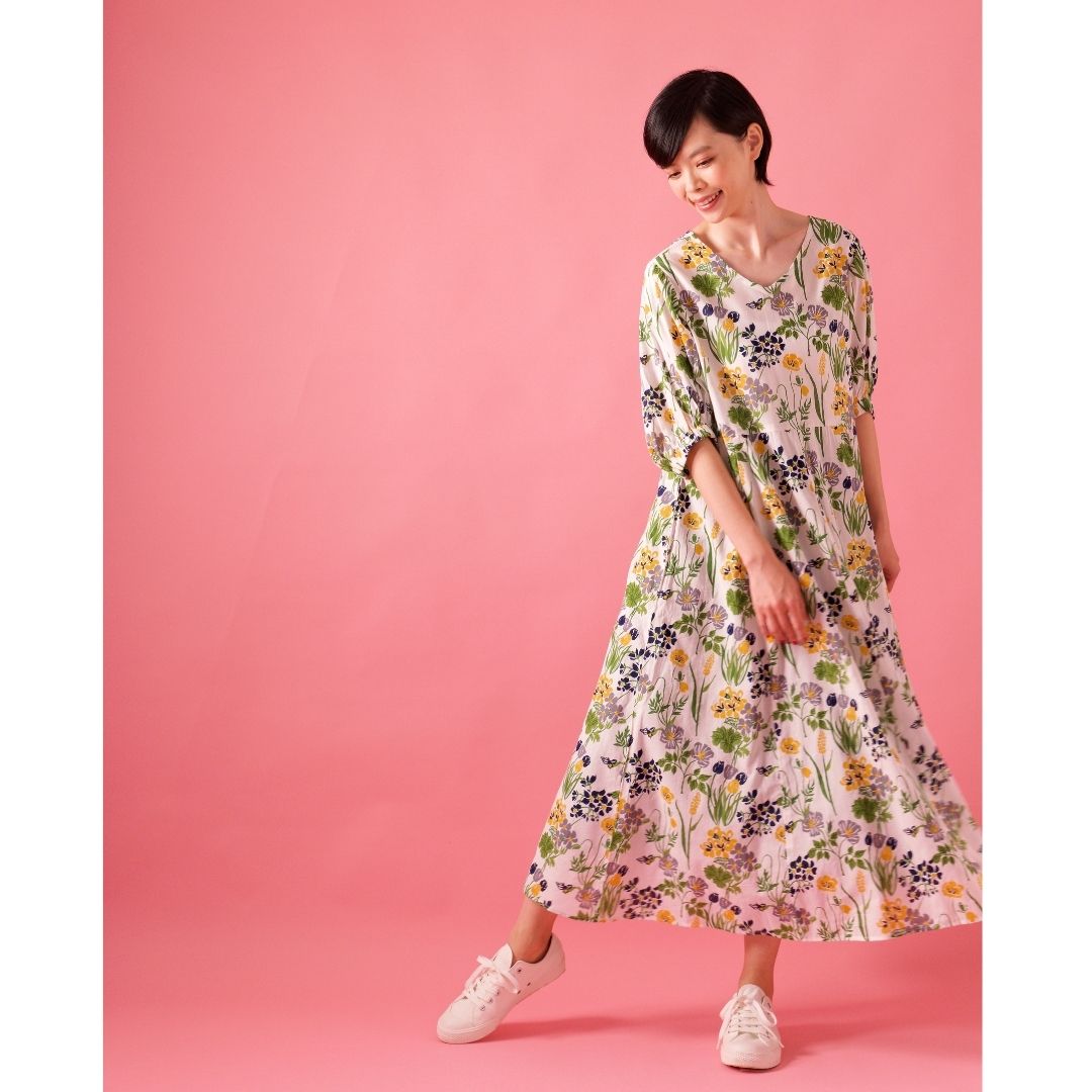 20%OFF】ワンピース ナショナルフラワー/ワンピース,プリント
