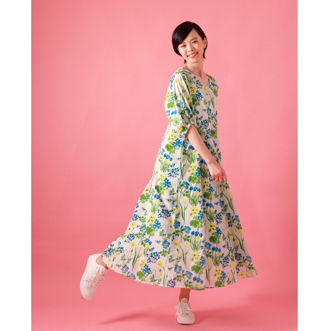 20%OFF】ワンピース ナショナルフラワー/ワンピース,プリント