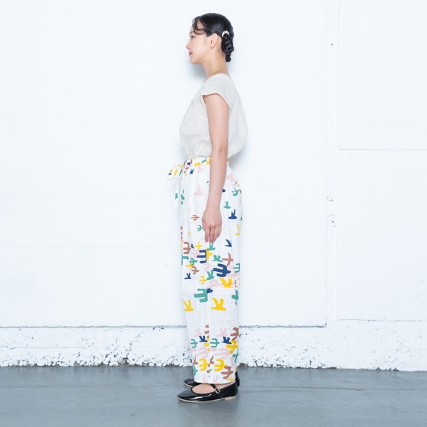 20％OFF】パンツ バード/パンツ,コットン,プリント オーガニック