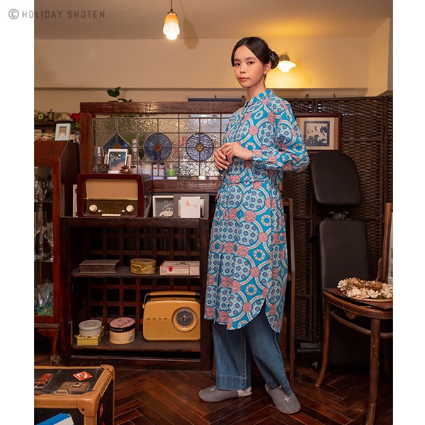 Off ワンピース フラワータイル ワンピース オーガニック ナチュラルファッションブランドkilki キルキー 公式ショップ