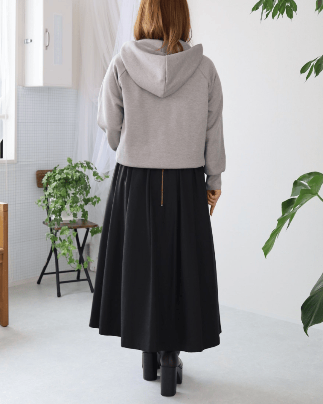 タックロングスカート（ブラック） | スカート | KINGLILY