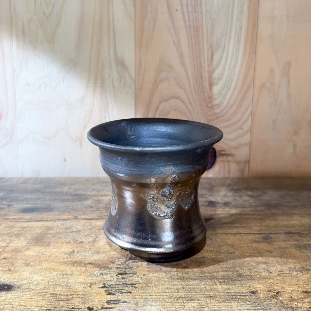 KAKE9019　和鉢　竜岳　柴泥外縁焼締丸（南蛮風）W４０，５ 鉢 食器 陶器 磁器 - 作家・窯元の器と雑貨 通販 オンラインショップ