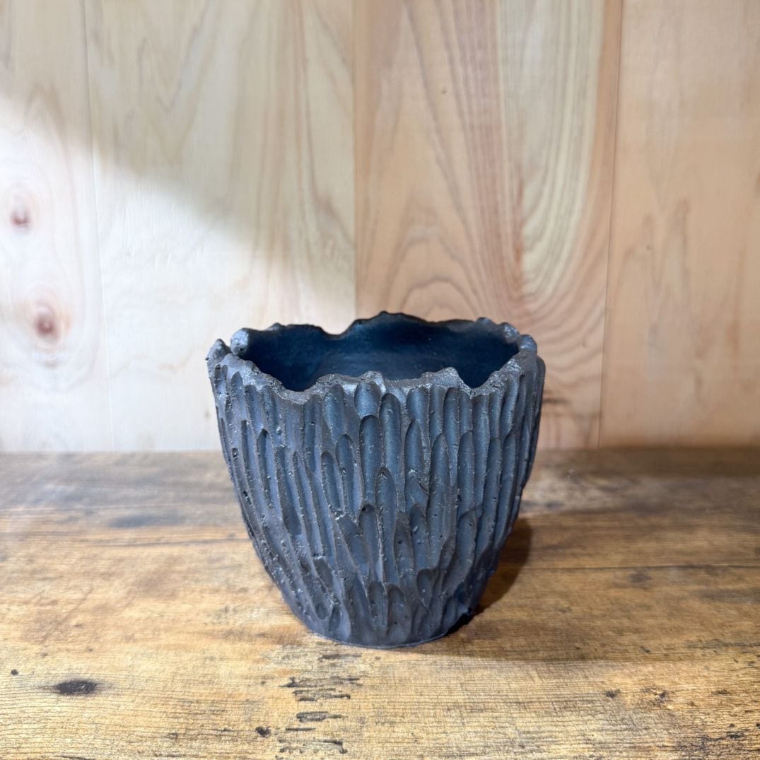 KAKE9019　和鉢　竜岳　柴泥外縁焼締丸（南蛮風）W４０，５ 鉢 食器 陶器 磁器 - 作家・窯元の器と雑貨 通販 オンラインショップ