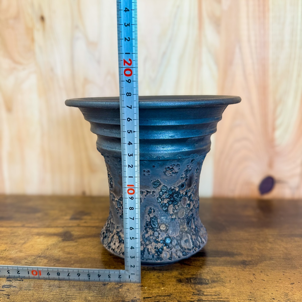 塊根(パキプス)益子焼き　鉢 益子焼｜【益子焼】 6.1号鉢 高さ約18.5cm 植木鉢 陶器鉢 塊根植物