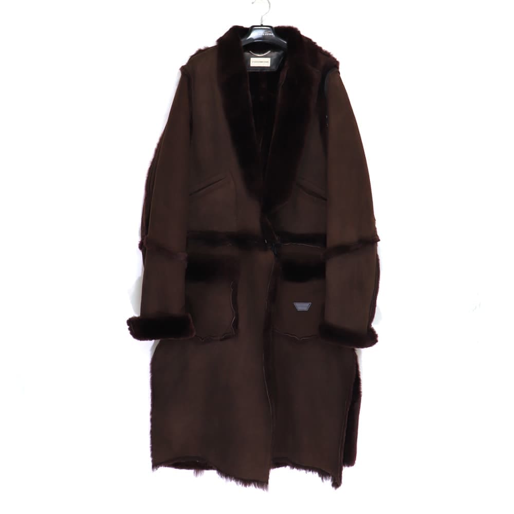 FORSOMEONE / FO FUR SHAWL COLLAR COAT