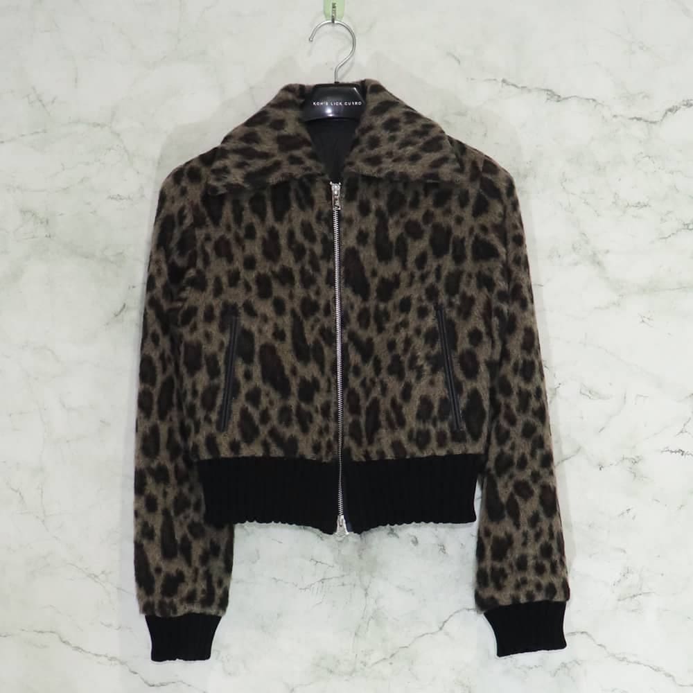 JOHN LAWRENCE SULLIVAN / JLS LEOPARD SHAGGY ZIP-UP JACKET