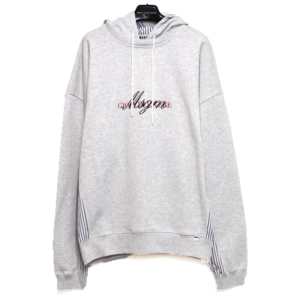 MSGM / MS SHIRTSDETAIL LOGO HOODIE