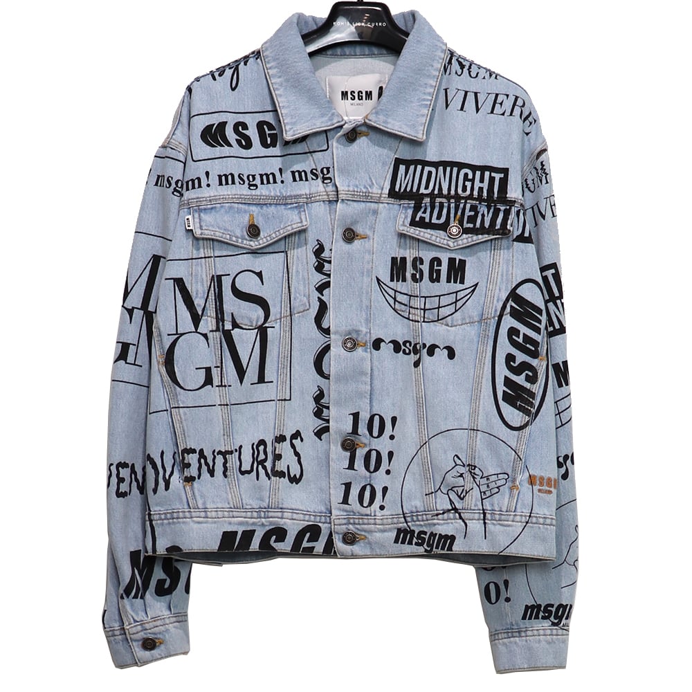 MSGM / MS MULTILOGO DENNIM JACKET