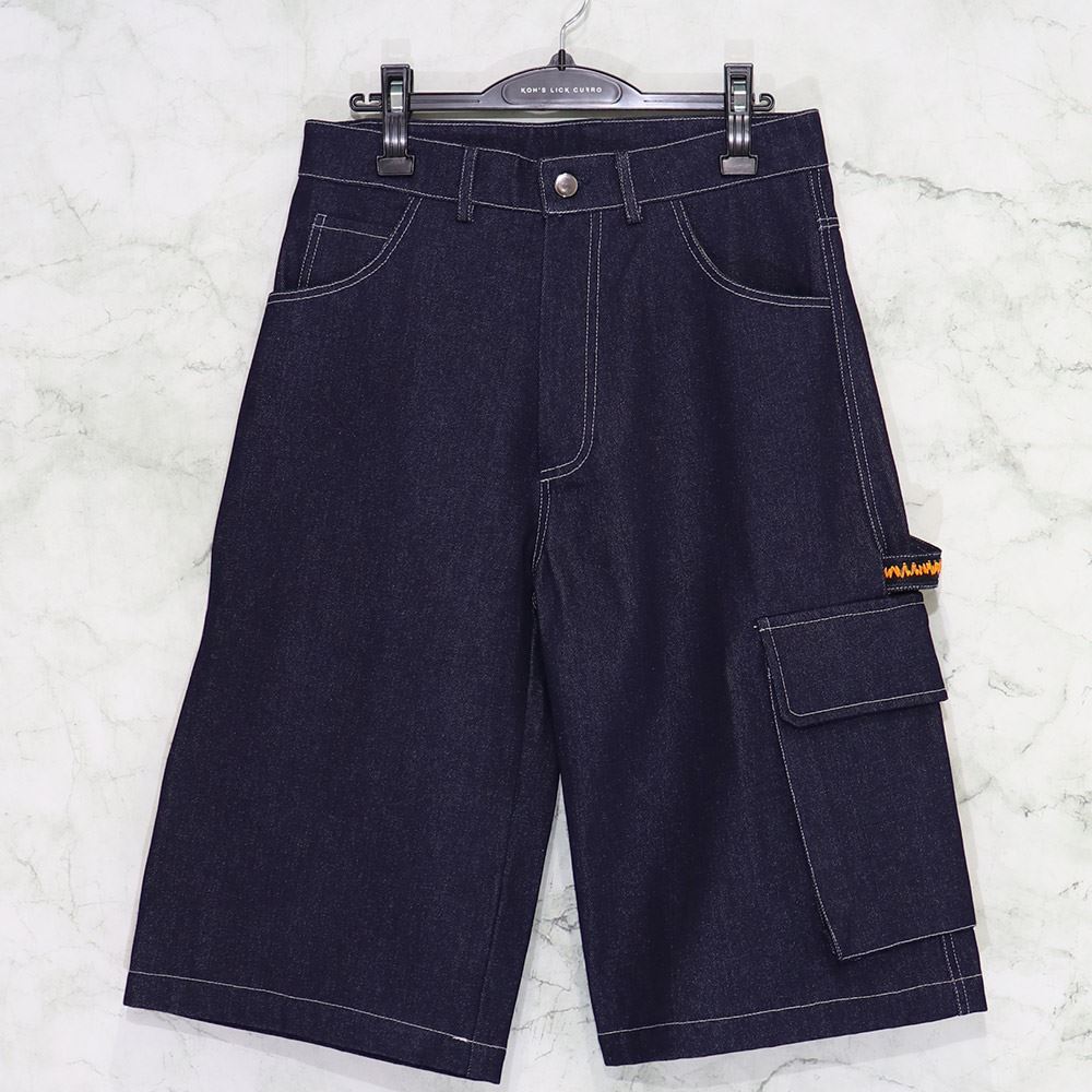 SELF MADE BY GIANFRANCO VILLEGAS / OVERSIZED DENIM WORKER BERMUDA