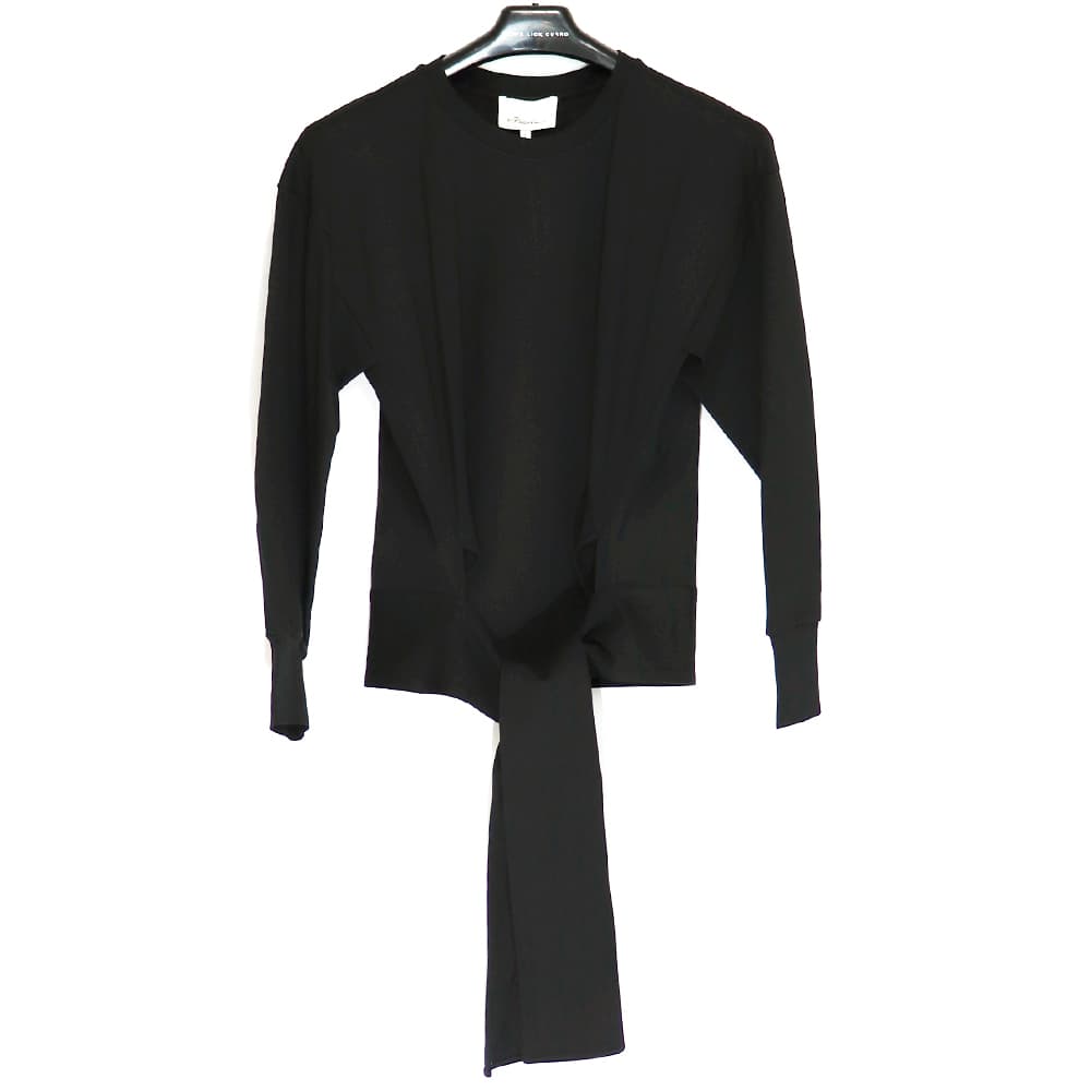 3.1 Phillip Lim / PH LS PONTI PULLOVER W TIE BELT