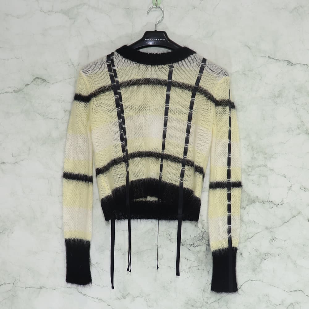 3.1 Phillip Lim / MOHAIR STRIPED CREWNECK PULLOVER