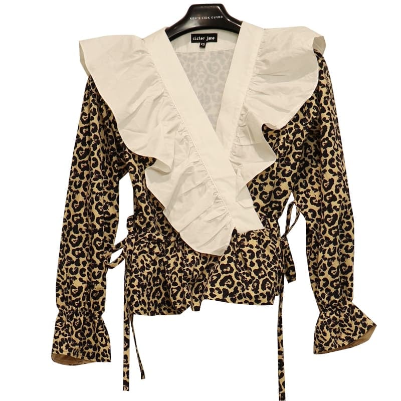 sister jane / si Quickstep Ruffle Wrap Top