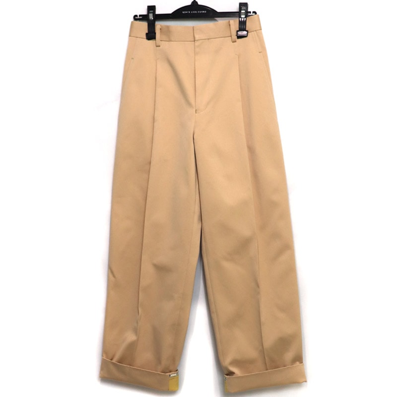 beautiful people / bp selvedge logo chino wide pants