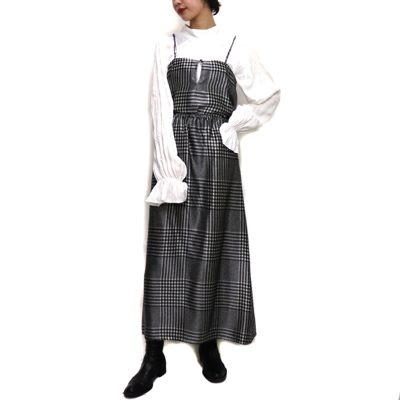 MM6 / MM Check Fluide Viscose Printed Dress