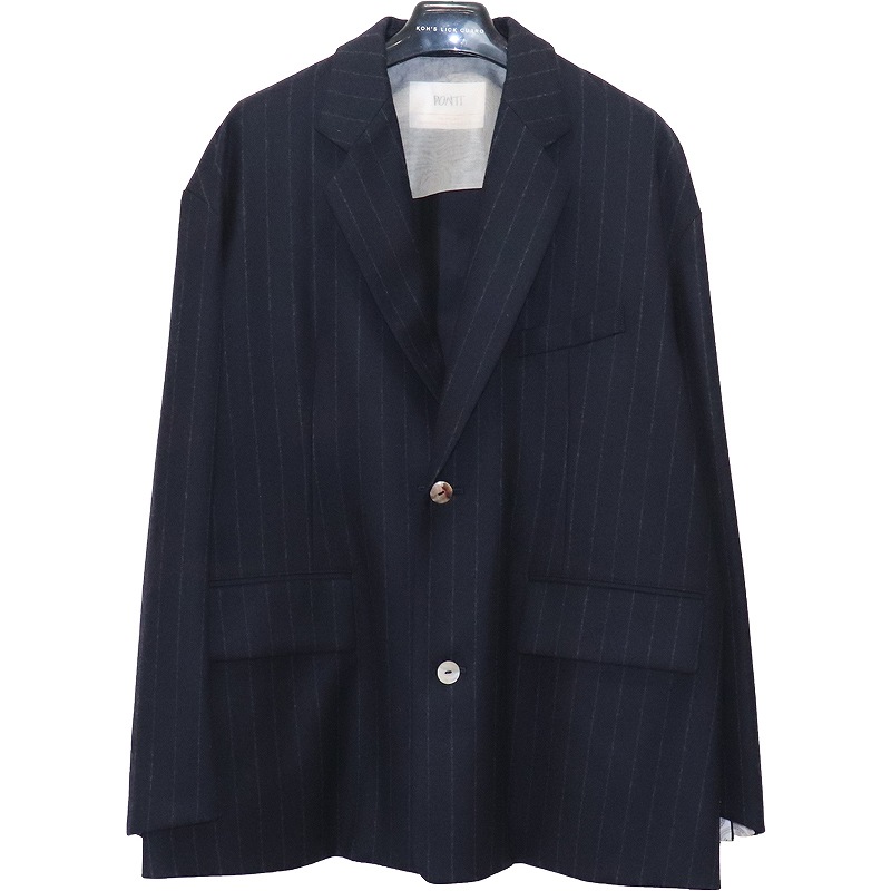 PONTI / PT CASHMERE MIXED STRIPE FLANNEL JACKET