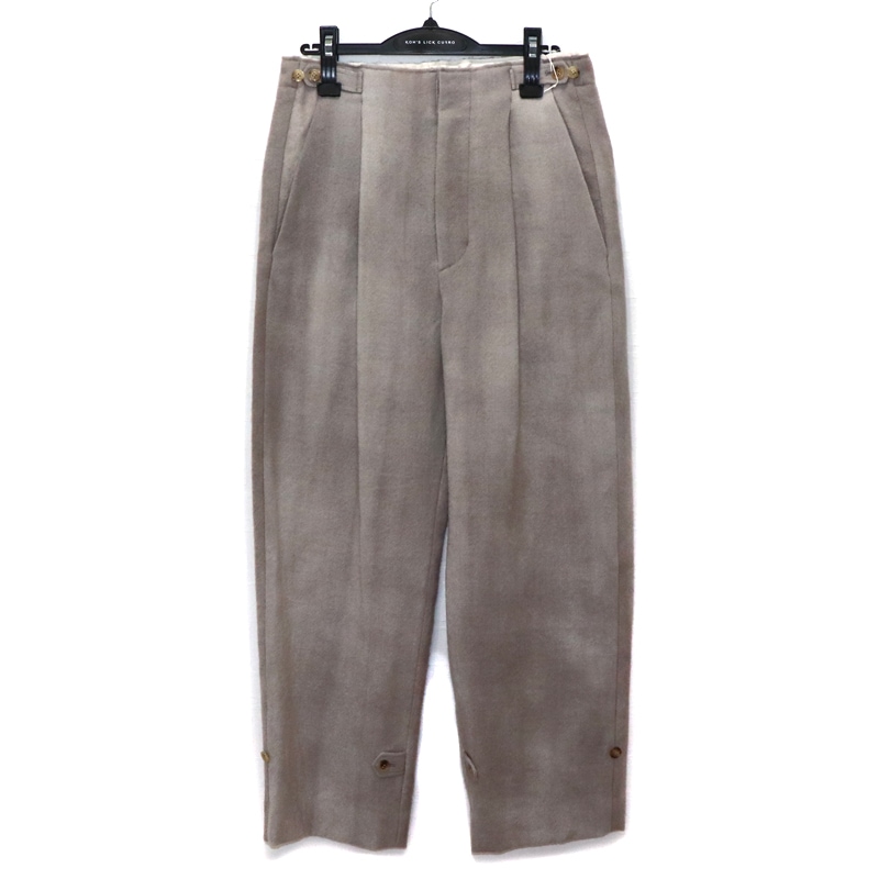 PONTI / PT UNEVEN DYEING WOOL SERGE PANTS