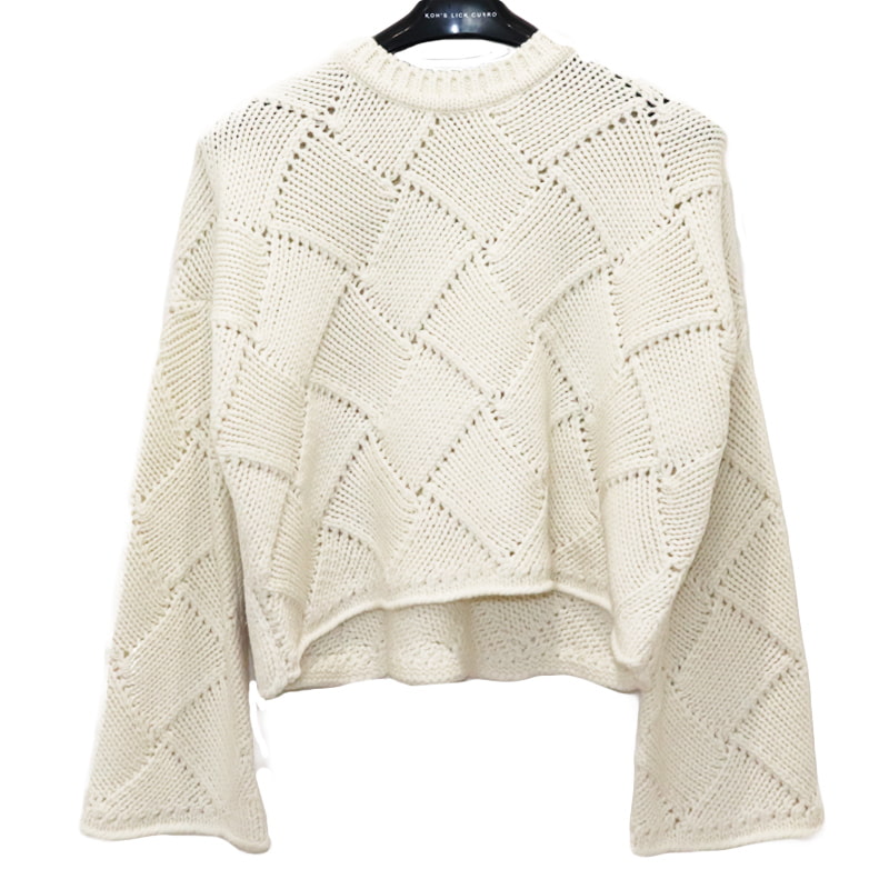JW ANDERSON / JWA CROPPED OVERSIZE CREWNECK