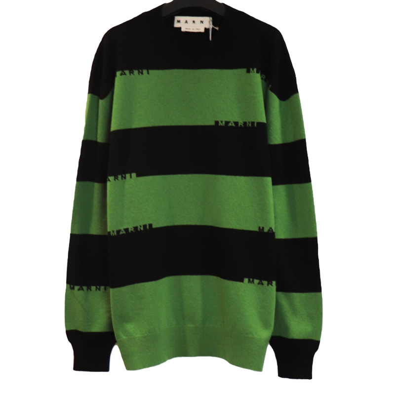 MARNI / MA LOGO BORDER KNIT