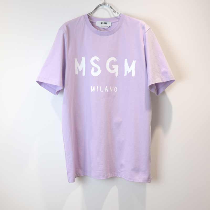 MSGM / MS MSGM BRUSH STROKE LOGO PRINT TEE