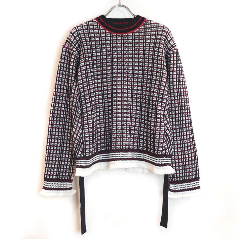 3.1Phiillip Lim / PH LS PLAID JACQUARD OPEN BACK PO