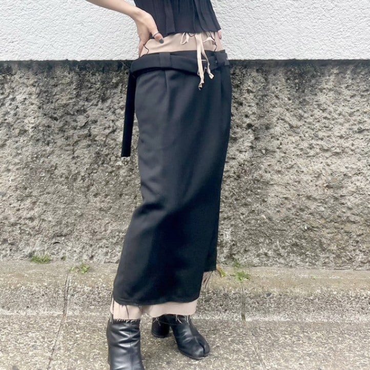 Maison MIHARA YASUHIRO / MMY Double waist skirt