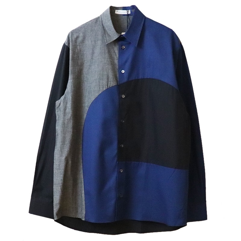 JW ANDERSON / JWA CURVED PATCHWORK CLASSIC FIT SHIRT