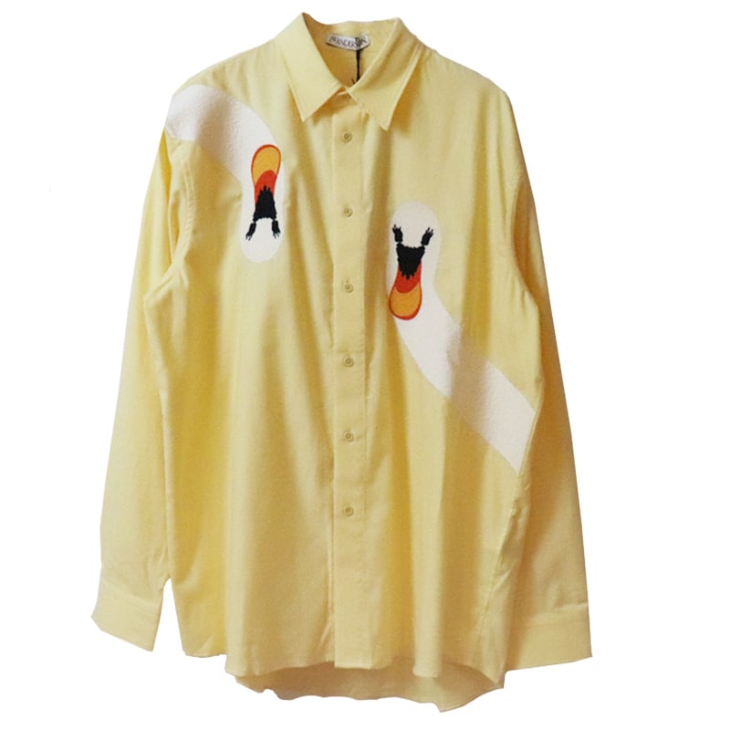 JW ANDERSON / JWA SWAN EMBROIDERED CLASSIC FIT SHIRT