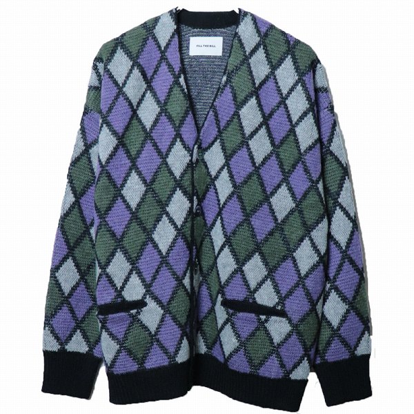 FILL THE BILL / FTB ARGYLE CARDIGAN