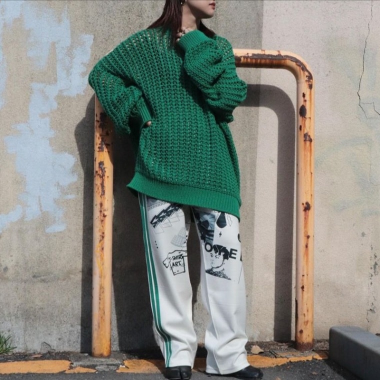 SYUMAN / SYM bike chain knit pull over