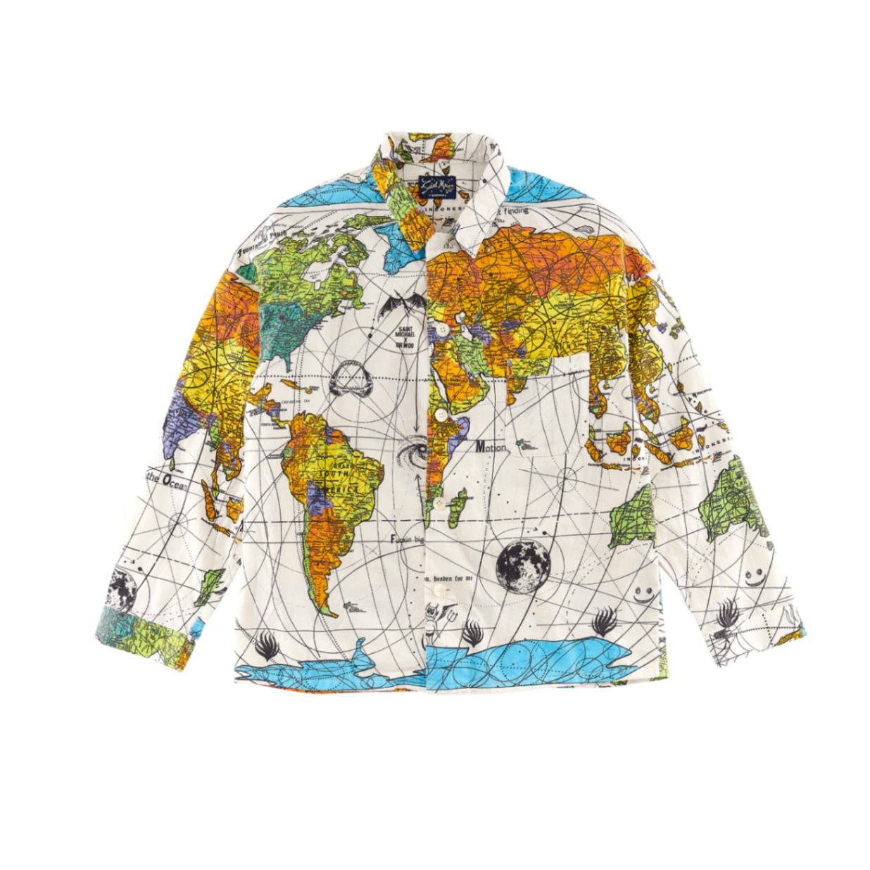 SAINT MICHAEL / SM DW_PAJAMA SHIRT WORLD MAP