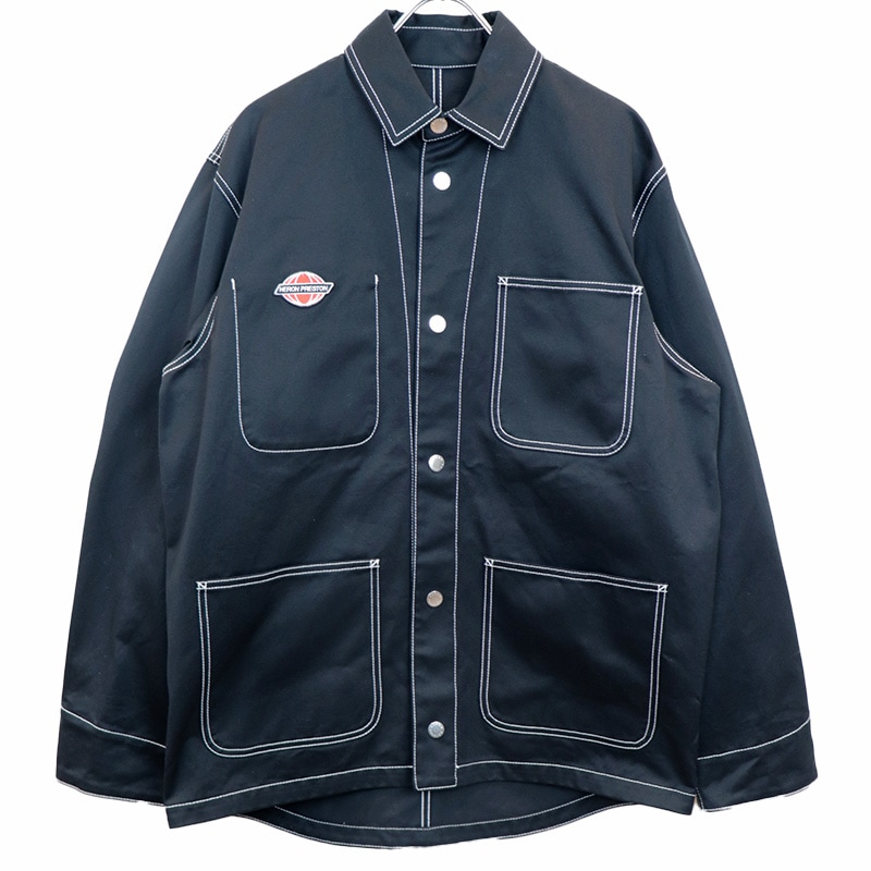 HERON PRESTON / HP WHITE STITCH GHOST POCKET JKT