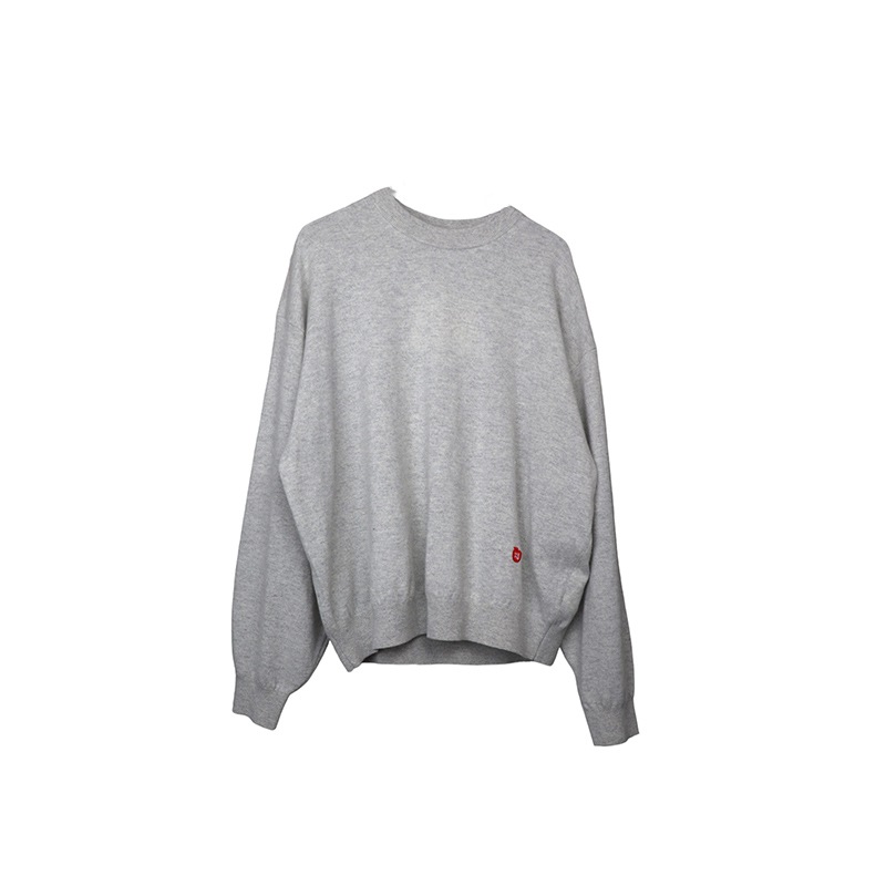 alexanderwang / AW CREWNECK PULLOVER WITH LOGO APPLE PATCH