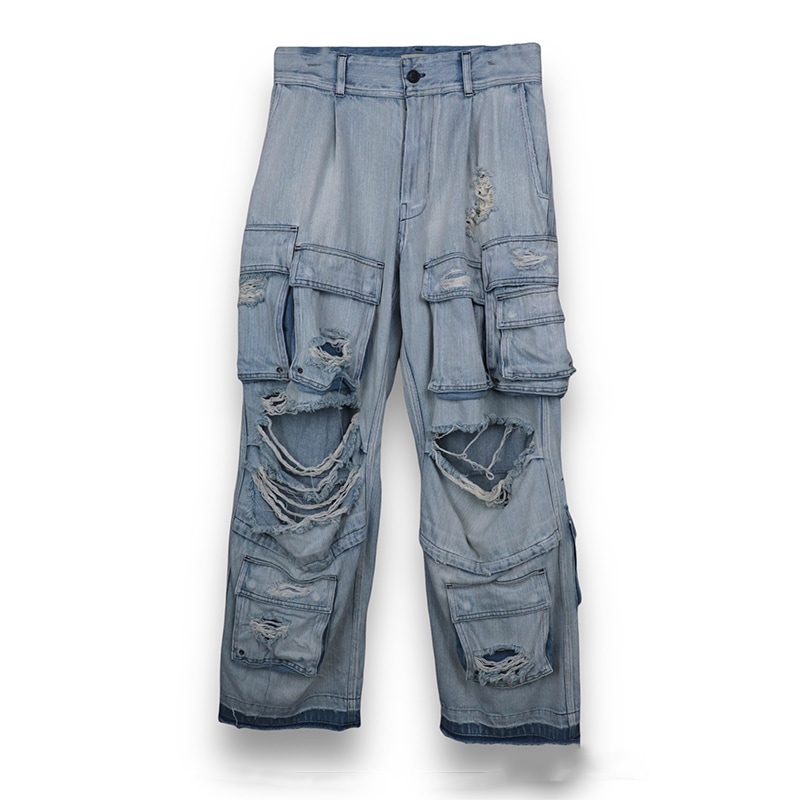 FORSOMEONE / FO DAMEGE DENIM CARGO