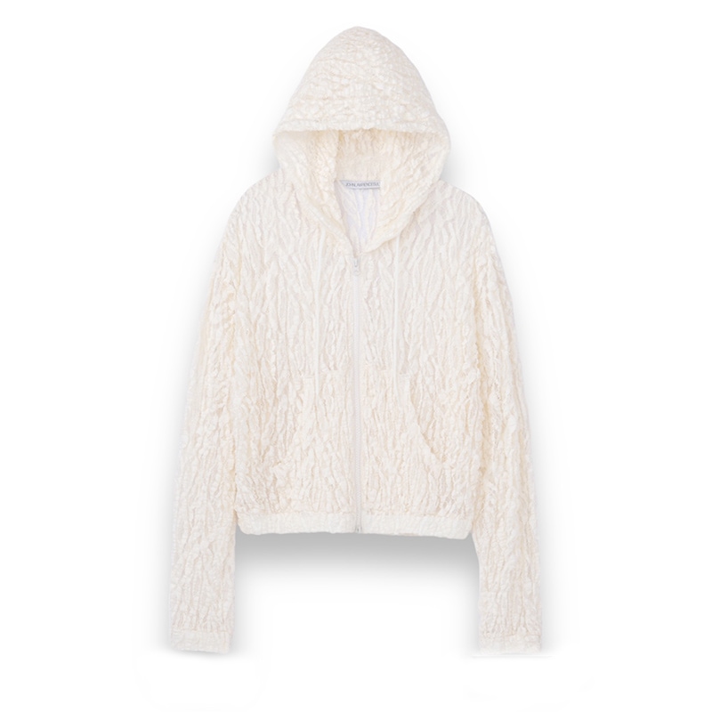 JOHN LAWRENCE SULLIVAN / JLS UNEVEN RACE CROPPED HOODIE