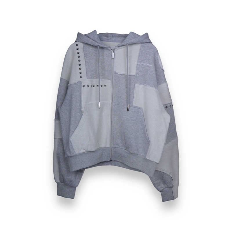 Feng Chen Wang / FCW PANELLED FULL ZIP HOODIE